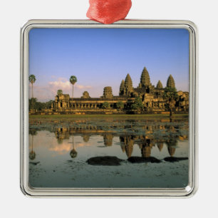 Asia, Cambodia, Siem Reap. Angkor Wat. 2 Metal Ornament
