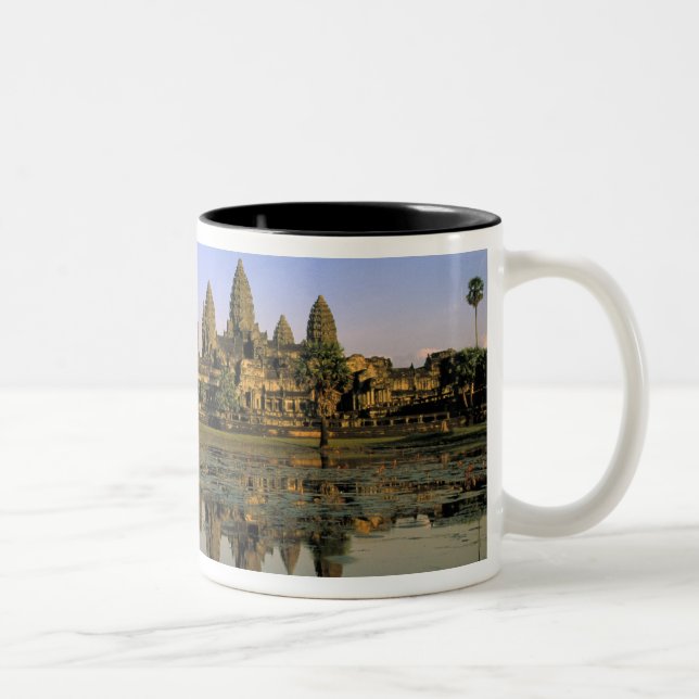 Asia, Cambodia, Siem Reap. Angkor Wat. 2 Two-Tone Coffee Mug (Right)