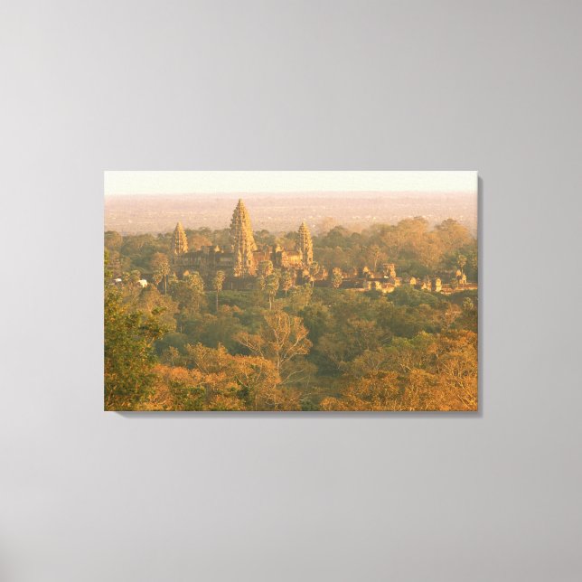 Asia, Cambodia, Siem Reap. Angkor Wat. Canvas Print (Front)