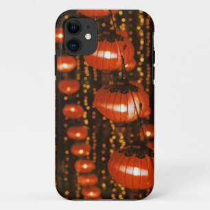 Asia, China, Beijing. Red Chinese lanterns, iPhone 11 Case