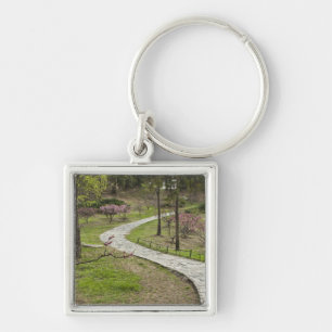 Asia, China, Beijing. Spring blossoms along Keychain