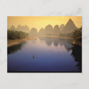 Asia, China, Guangxi Province, Yangshuo. Lone Postcard
