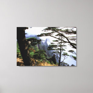 Asia, China, Huanshan. The yellow mountain Canvas Print
