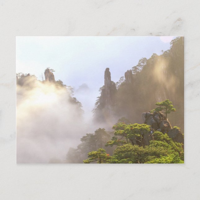 Asia, China, Huanshan. The Yellow Mountain in Postcard (Front)