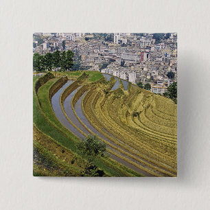 Asia, China, Yunnan Province, Jinping. Jinping 2 Inch Square Button
