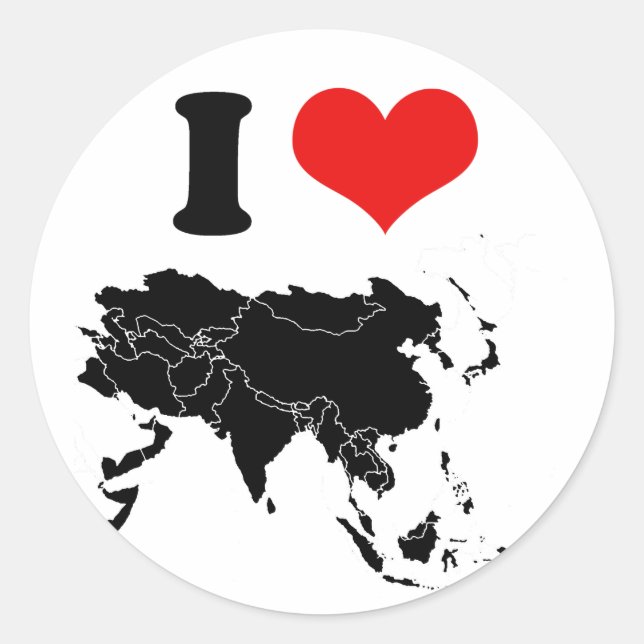 ASIA CLASSIC ROUND STICKER (Front)