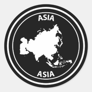 Asia Classic Round Sticker