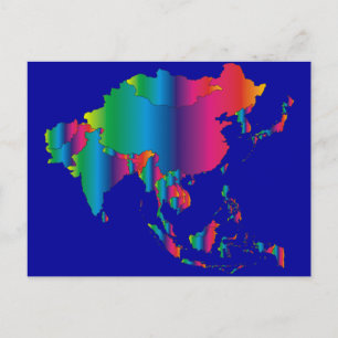 ASIA Country Postcard