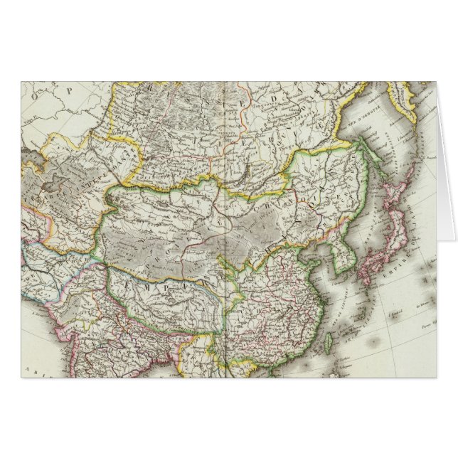 Asia Engraved Map (Front Horizontal)