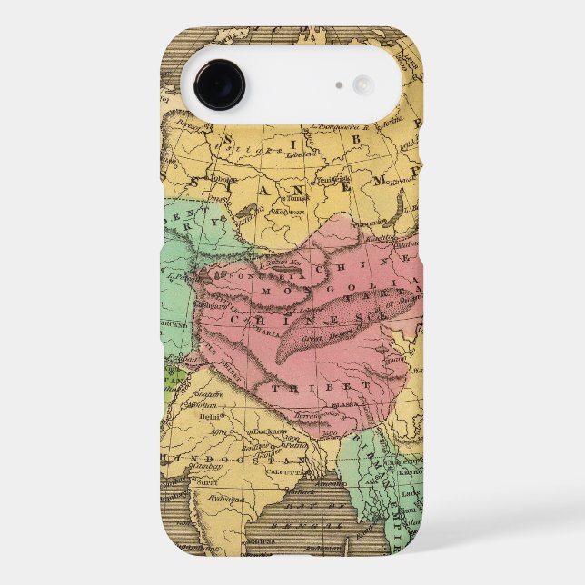 Asia Hand Coloured Atlas Map 2 Case-Mate iPhone Case (Back)
