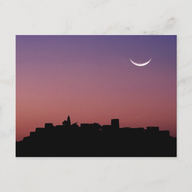 Asia, India, Rajasthan, Jaipur. A crescent Postcard (Front)