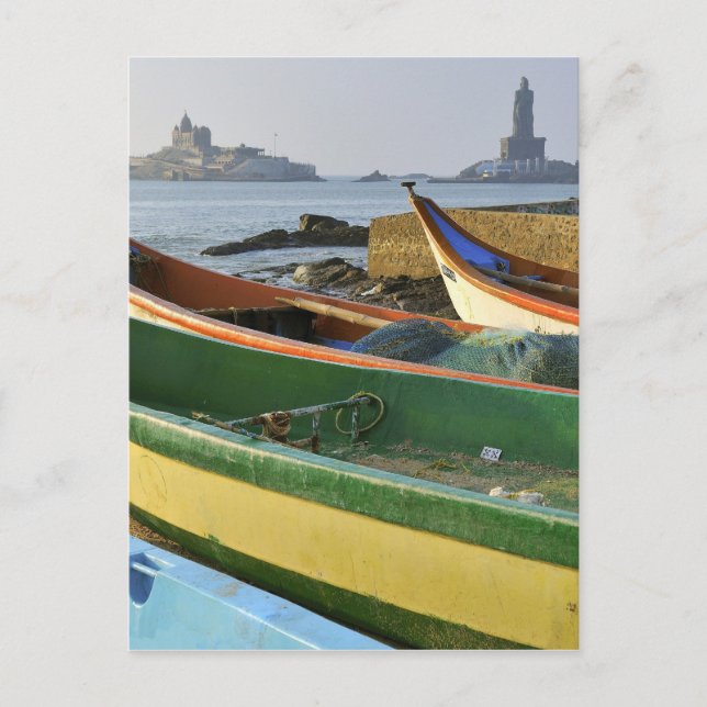 Asia, India, Tamil Nadu, Kanniyakumari Postcard (Front)