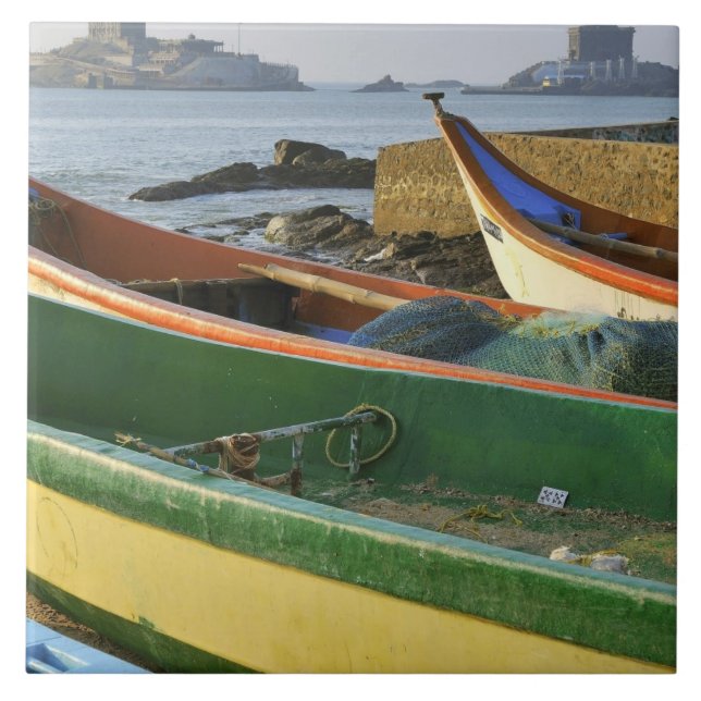 Asia, India, Tamil Nadu, Kanniyakumari Tile (Front)