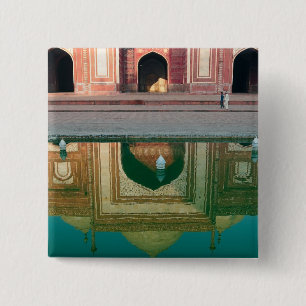 Asia, India, Uttar Pradesh, Agra. On the 2 2 Inch Square Button