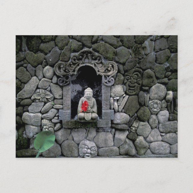 Asia, Indonesia, Bali. A shrine of Buddha Postcard (Front)