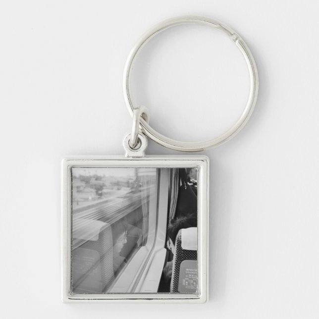 Asia, Japan. Aboard the Shinkansen Bullet Train Keychain (Front)