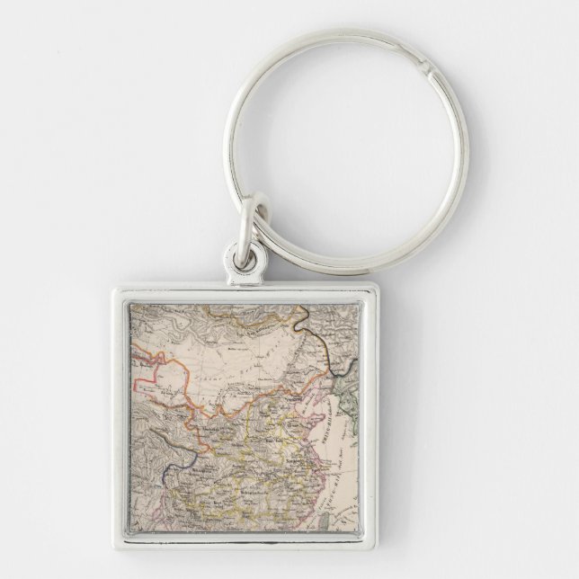 Asia, Japan, China Keychain (Front)