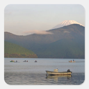 Asia, Japan, Hakone. Early morning views of Mt. Square Sticker