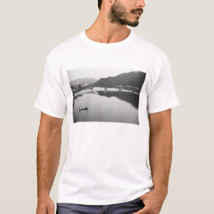 Asia, Japan, Iwakuni. Fishermen and historic T-Shirt