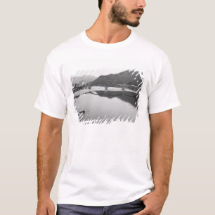 Asia, Japan, Iwakuni. Fishermen and historic T-Shirt