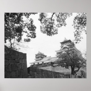 Asia, Japan, Kumamoto. Kumamoto, jo Castle Poster
