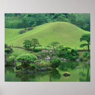 Asia, Japan, Kumamoto, Suizenji Koen Poster