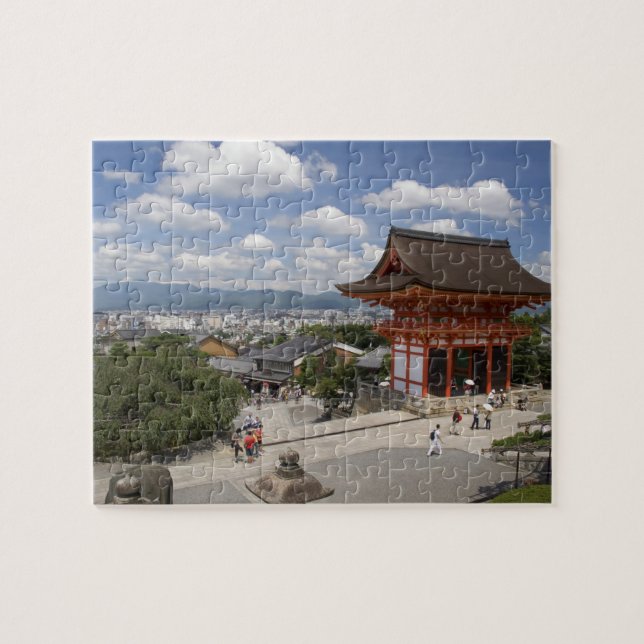 Asia, Japan, Kyoto, Kiyomizu Temple Jigsaw Puzzle (Horizontal)