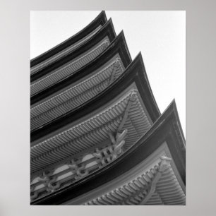 Asia, Japan, Miyajima. Temple detail Poster