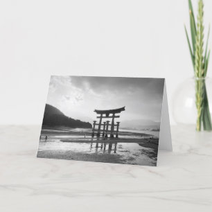 Asia, Japan, Myajima. Torri Gate Card
