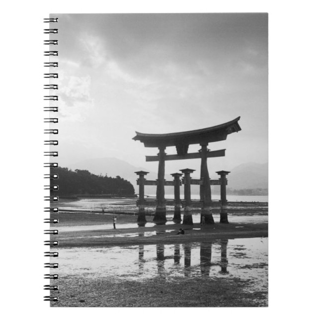 Asia, Japan, Myajima. Torri Gate Notebook (Front)