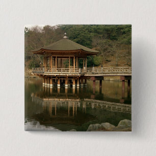 Asia, Japan, Nara, Temple in Nara 2 Inch Square Button