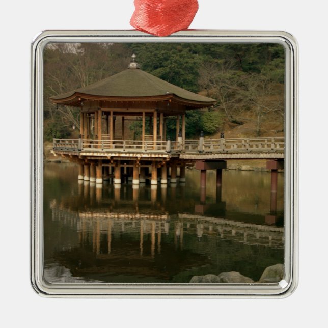 Asia, Japan, Nara, Temple in Nara Metal Ornament (Front)
