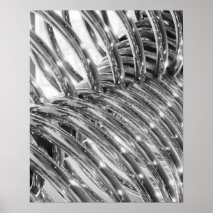 Asia, Japan, Tokyo. Coiled pipe, Tepco Energy Poster