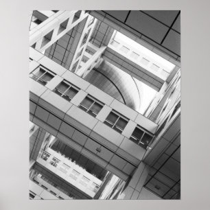 Asia, Japan, Tokyo. Fuji TV Building, Odaiba Poster