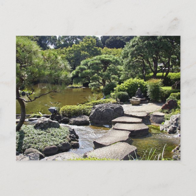 Asia, Japan, Tokyo. The Japanese Garden at the Postcard (Front)