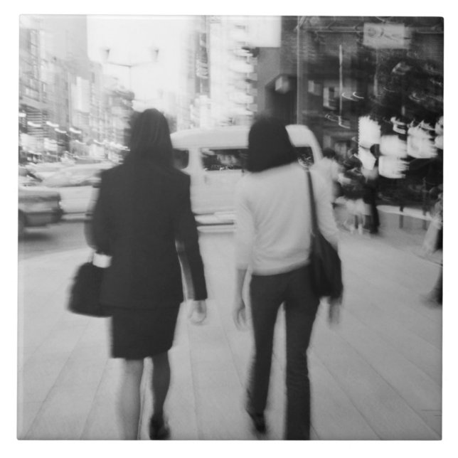 Asia, Japan, Tokyo. Young women on the Ginza. Tile (Front)