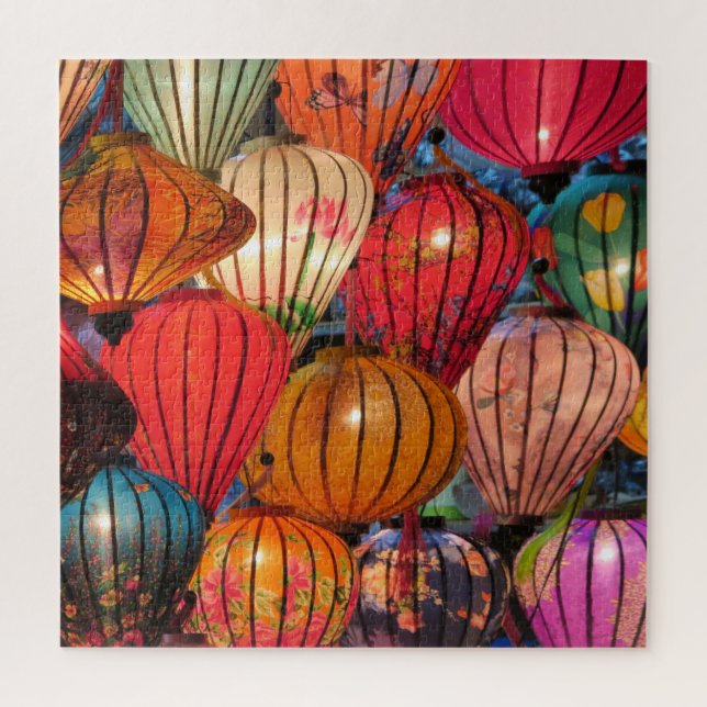 asia, lampion, festival, celebration, light, jigsaw puzzle (Vertical)