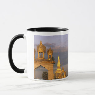 Asia, Laos, Vientiane. That Luang Temple. Mug