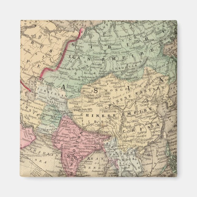 Asia Map by Mitchell Magnet (Front)