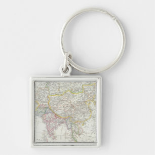 Asia Map Keychain