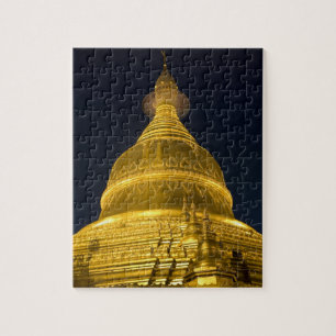 Asia, Mayanmar, Yangon, Buddhist temple in Jigsaw Puzzle