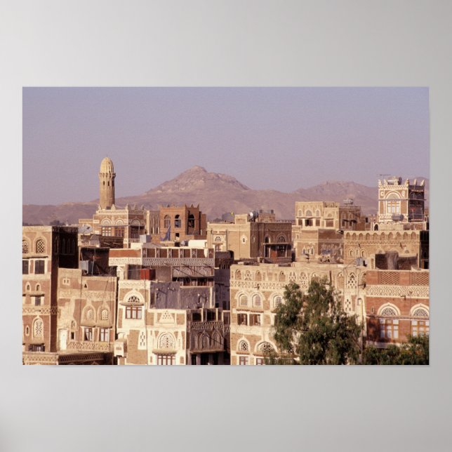 Asia, Middle East, Republic of Yemen, Sana'a. Poster (Front)