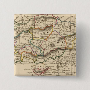 Asia Minor 2 Inch Square Button