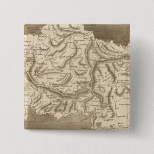 Asia Minor Map by Arrowsmith 2 Inch Square Button