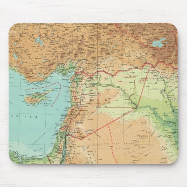 Asia Minor, Syria & Mesopotamia Mouse Pad (Front)