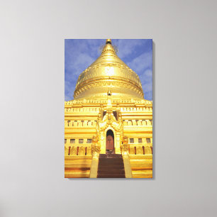 Asia, Myanmar (Burma), Bagan (Pagan). The Shwe 2 Canvas Print