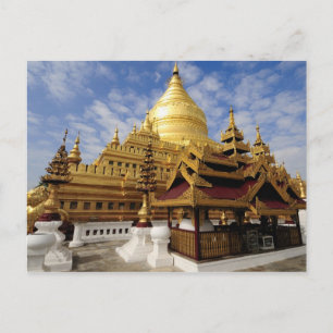 Asia, Myanmar (Burma), Bagan (Pagan). The Shwe 2 Postcard