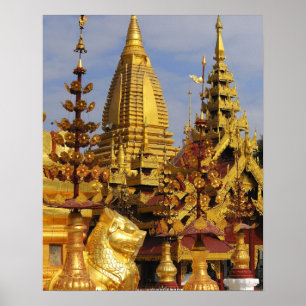 Asia, Myanmar (Burma), Bagan (Pagan). The Shwe 3 Poster