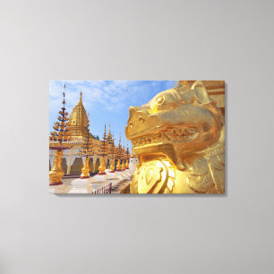 Asia, Myanmar (Burma), Bagan (Pagan). The Shwe 4 Canvas Print