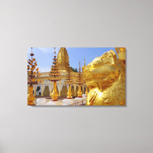 Asia, Myanmar (Burma), Bagan (Pagan). The Shwe 6 Canvas Print